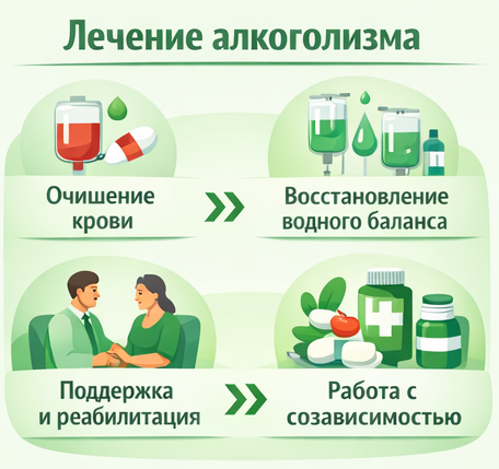 лечение алкоголизма в Саяногорске этапы